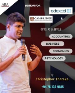 Tuition for Edexcel & Cambridge AS and A Levels