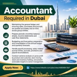Accountant Required in Dubai