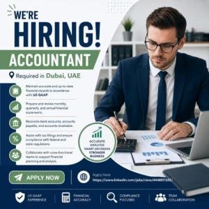 Accountant Required in Dubai