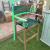 Wooden garden bar with 2 high chairs