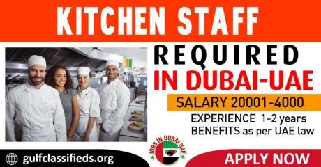 KITCHEN STAFF REQUIRED IN DUBAI