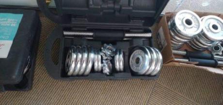 Adjustable Steel Chrome Dumbbells