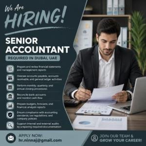 Senior Accountant Required in Dubai