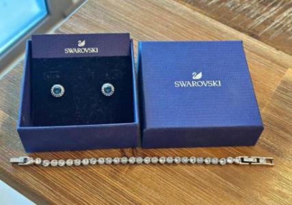 Swarovski Tennis Bracelet & Earrings