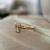 Gold Plated Bezel Octagonal Cut in Sterling Silver
