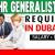 Human Resources Generalist Required in Dubai