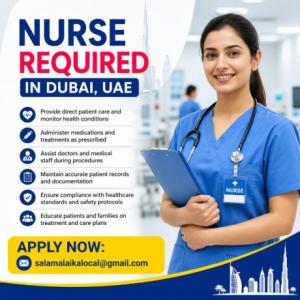 Nurse Required in Dubai