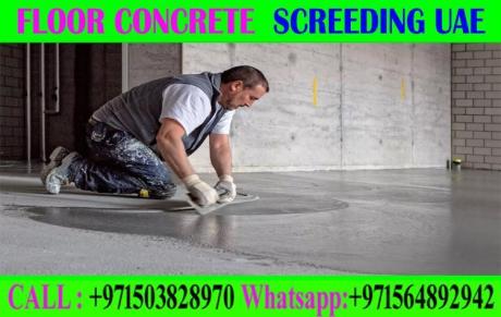 Micro topping floor Screeding Finishing Company +971503828970