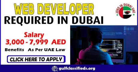 WEB DEVELOPER REQUIRED IN DUBAI