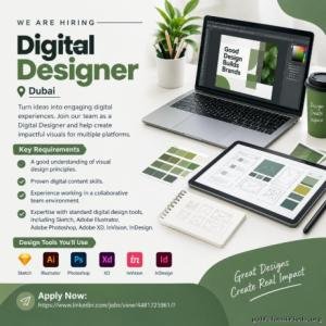 Digital Designer Required in Dubai