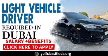 LIGHT VEHICLE DRIVER REQUIRED IN DUBAI
