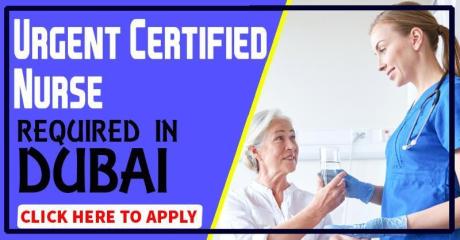Urgent Certified Nurse Required in Dubai
