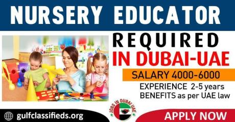NURSERY EDUCATOR REQUIRED IN DUBAI