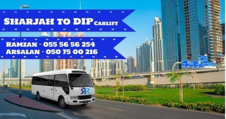 Carlift / pick and drop Sharjah to Al quoz , DIP , DIC