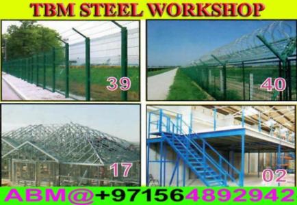 Boundary PVC Coated Fences Chain Fixing work Contractor in Dubai Ajman