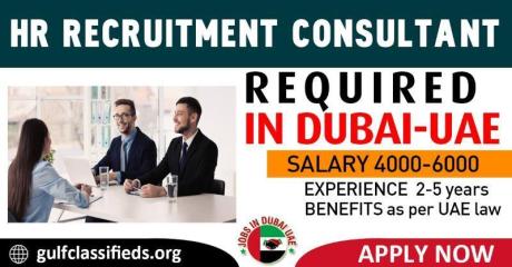 HR RECRUITMENT CONSULTANT REQUIRED IN DUBAI