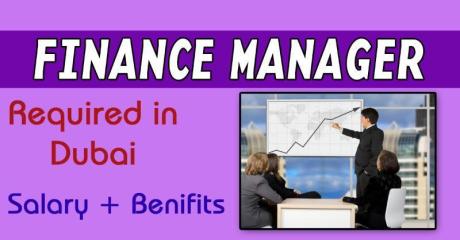 Finance Manager Required in Dubai