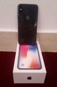 Iphone x 256gb grey colour complete box