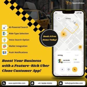 SpotnRides' Custom Uber Clone Script for Your Taxi Business