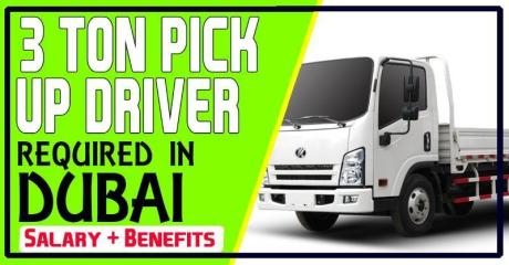 3 TON PICK UP DRIVER REQUIRED IN DUBAI