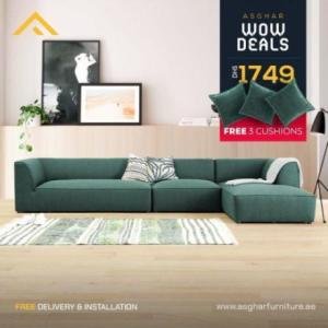 Opal L-Shaped Sofa Set