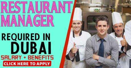Restaurant Manager Required in Dubai