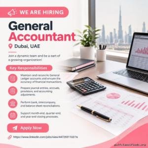 General Accountant Required in Dubai