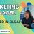 Marketing Manager Required in Dubai