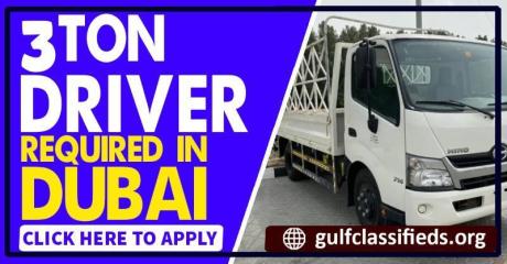 3TON PICKUP DRIVER REQUIRED IN DUBAI