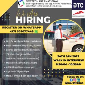 DUBAI TAXI DRIVER DTC (RTA)