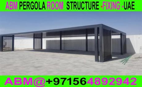 Pergola Room Structure and Fixing in Ajman Sharjah Dubai