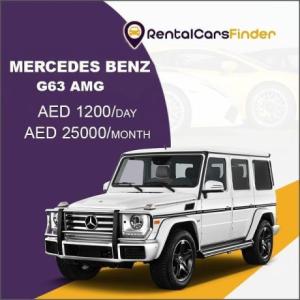 Rent the Mercedes G63 AMG @ AED 1200/ Day & AED 25000/ Month