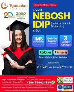 NEBOSH IDIP Training in Dammam | Green World Group Saudi