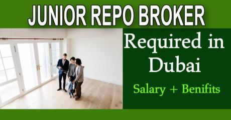 Junior Repo Broker Required in Dubai