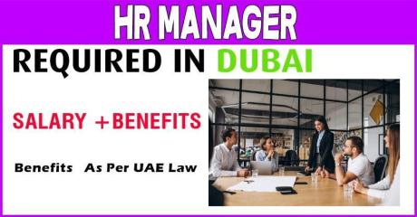HR Manager Required in Dubai