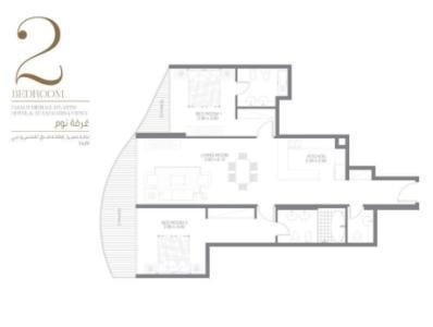 2 MASTER BEDROOMS + HALL IN PALM JUMERA FOR SALE