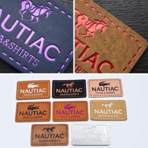 Custom Embossed Leather Labels – Clothing Logo