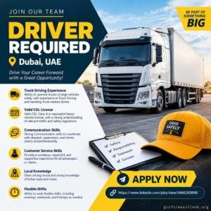 Driver Required in Dubai