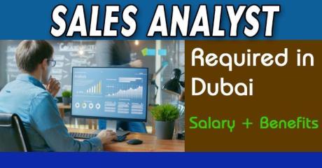 Sales Analyst Required in Dubai