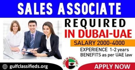 SALES ASSOCIATE REQUIRED IN DUBAI