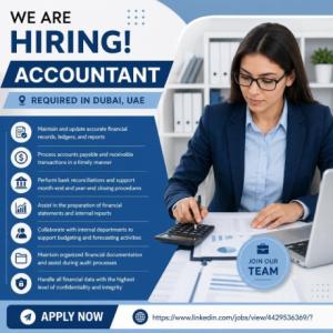 Accountant Required in Dubai
