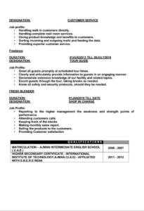 Customer service executive, driver job or any suitable position