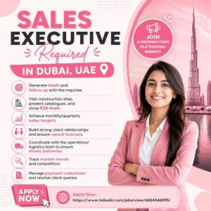 Sales Executive Required in Dubai