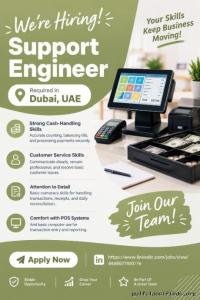 Support Engineer Required in Dubai