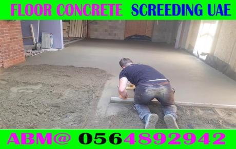 Micro cement floor Screeding Company Ajman Dubai Sharjah
