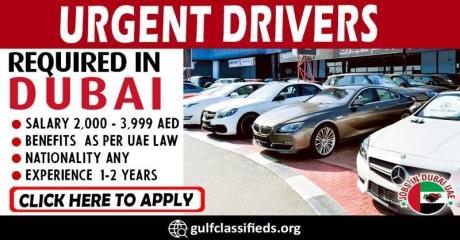 URGENT DRIVERS REQUIRED IN DUBAI