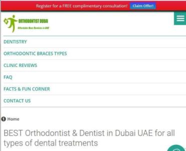 Orthodontist & Dentist in Dubai UAE. Most affordable Dental Clinic for all dental treatments.