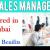 Sales Manager Required in Dubai