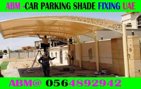 Modern Car Parking Shade Fixing in Dubai Ajman Sharjah