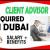 Client Advisor Required in Dubai